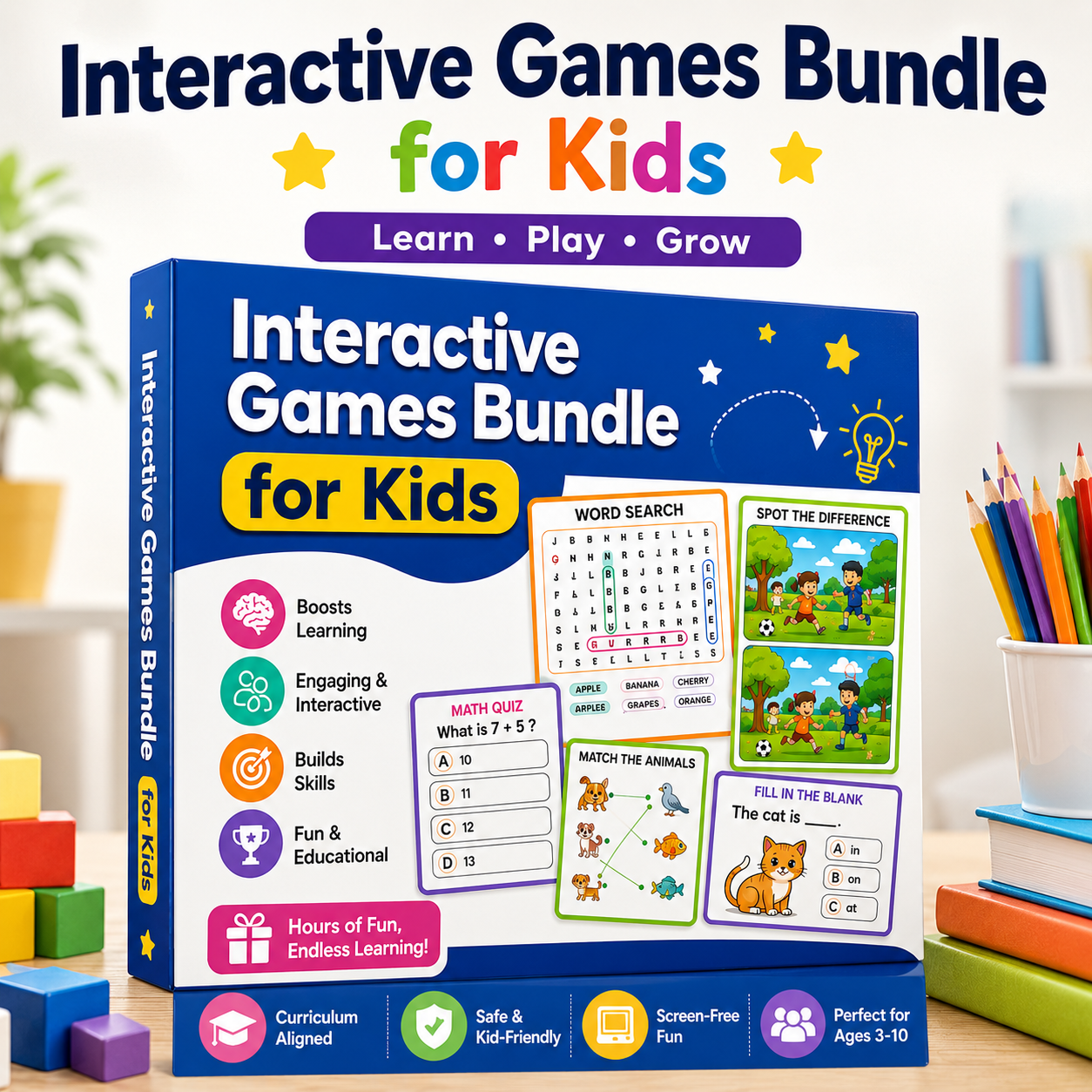 🎮✨ Interactive Games Bundle for Kids ✨🎮