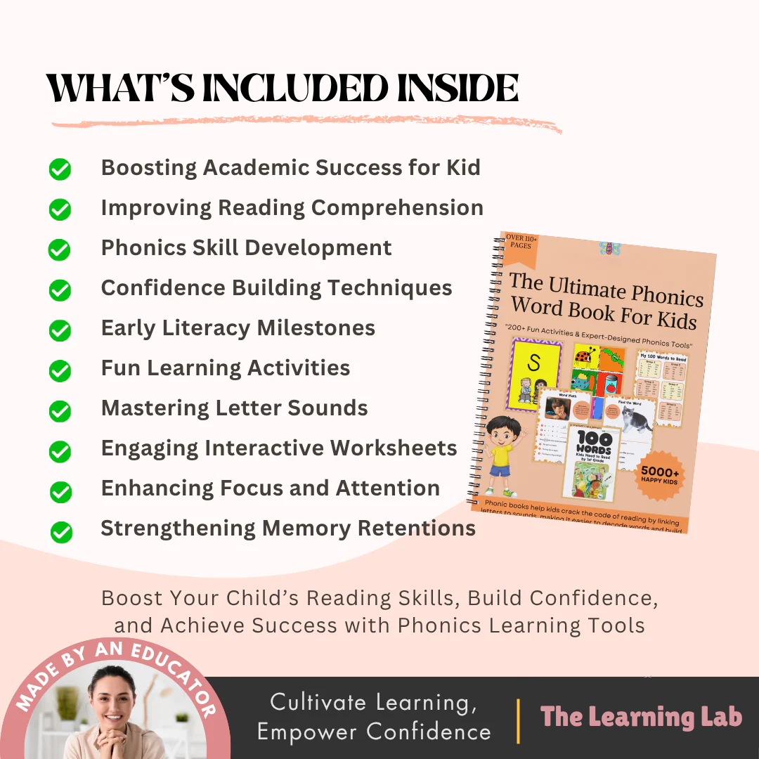 Phonics Workbook for Kids (FREE TODAY)